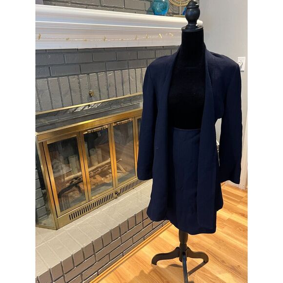 St. John Caviar Wool Knit Suit